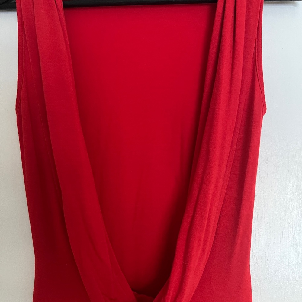 Backless Red Holiday Midi Dress
